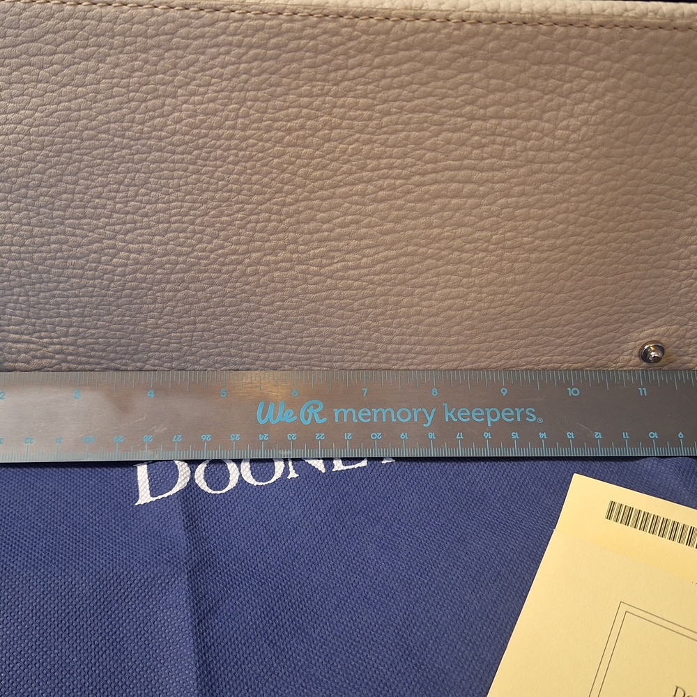 Dooney & Bourke Cream Leather Satchel - Picture 5 of 7